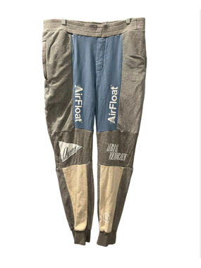 Oyster Holdings AirFloat Mutli-Panel Patchwork Sweatpants Grey Blue Size X Large